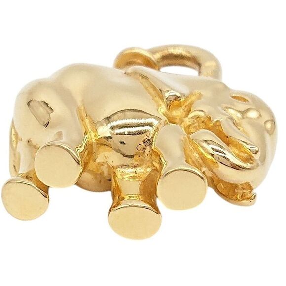 Hermes Cadenas 1997 Limited Edition Elephant Gold Shoulder Bags